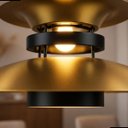 Ver imagem 5 de Pendente Grandia 30cm Dourado com Preto E27 Bivolt