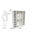 Ver imagem 1 de Armário Colmeia Cabideiro Livia (organizador, loja, multiuso, expositor)