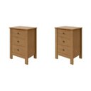 Ver imagem 1 de Kit 2 Mesas de Cabeceira 3 Gavetas Maggiore New