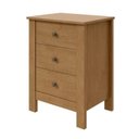 Ver mais imagens de Kit 2 Mesas de Cabeceira 3 Gavetas Maggiore New