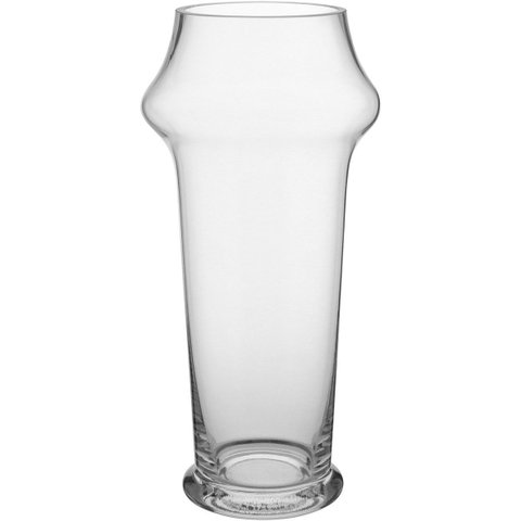Vaso Decorativo Cachepô Enfeite 25x12x12cm Vidro Transparente