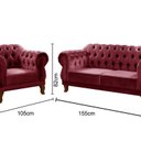 Ver imagem 3 de Sofá 2 e 1 Lugares Duquesa Decoração Sala Recepção Retrô