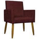 Ver imagem 4 de Kit 3 Poltronas Decorativa Para Sala Recepção Escritório Mari Suede Cores