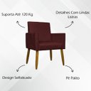 Ver mais imagens de Kit 3 Poltronas Decorativa Para Sala Recepção Escritório Mari Suede Cores