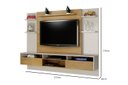 Ver imagem 2 de Home Suspenso Status para Tvs de Ate 60 Polegadas Valdemoveis Off White/Cinamomo