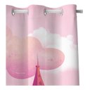 Ver imagem 5 de Kit Cortina + 3 Capas Almofadas Infantil Ursinha Princesa 02