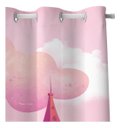 Ver imagem 5 de Kit Cortina + 3 Capas Almofadas Infantil Ursinha Princesa 02