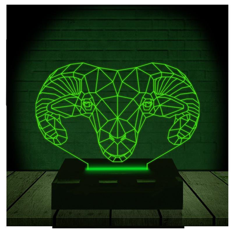 Luminária Led 3d | Ovelha Carneiro | Abajur - 1