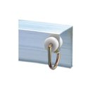 Ver imagem 2 de Cortina Paula 2,00m X 1,70m Branca para Trilho Comum Tecido Voal Leve Clean