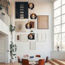 Ver imagem 5 de Lustre Pendente para Sala Pé Direito Duplo Quatro Ball P7 - Preto