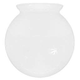 Globo de Vidro Leitoso Esférico com Colar 10 X 15 - 1