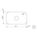 Ver imagem 3 de Cuba de Embutir Basic Aço Inox Acetinado 47bl - Tramontina 94083/556