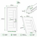 Ver imagem 6 de Kit Porta de Madeira 210x82cm Batente 18cm Bbv Eco Uniportas Abertura Direita Natural