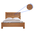 Ver imagem 4 de Cama Casal 153x118x200cm 100% MDF Premium Ripada Marrom/Cinamono