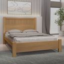 Ver imagem 1 de Cama Casal 153x118x200cm 100% MDF Premium Ripada Marrom/Cinamono