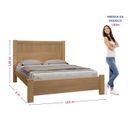 Ver imagem 3 de Cama Casal 153x118x200cm 100% MDF Premium Ripada Marrom/Cinamono