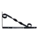Ver imagem 2 de Kit 10X Suporte Decorado Mão Francesa para Prateleira 25 cm Preto