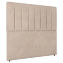 Ver imagem 1 de Cabeceira Cama Box Casal Queen Size Ivana 160cm Veludo - Desk Design Cor Bege