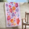 Toalha de Praia Dohler Estampada 76 X 152 76x152 Estampad Un Conchas - 3