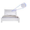 Ver imagem 4 de Cama Casal 153x118x200cm 100% MDF Premium Ripada Branco