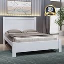Ver imagem 4 de Cama Casal 153x118x200cm 100% MDF Premium Ripada Branco
