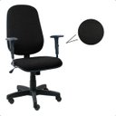 Ver imagem 4 de Cadeira de Escritório Presidente Giratória Ergonômica Preta