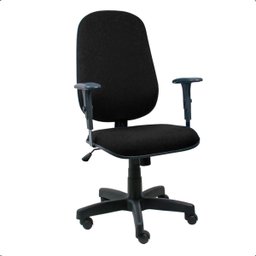Cadeira de Escritório Presidente Giratória Ergonômica Preta - 1
