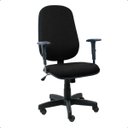 Ver imagem 1 de Cadeira de Escritório Presidente Giratória Ergonômica Preta