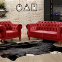 Ver imagem 1 de Sofá 2 e 1 Lugares Duquesa Decoração Sala Recepção Retrô