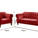 Ver imagem 3 de Sofá 2 e 1 Lugares Duquesa Decoração Sala Recepção Retrô