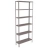 Estante Aço 6 Prateleiras Livros Cozinha Quarto Eaf013 Cinza - 1