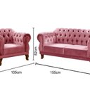 Ver imagem 3 de Sofá 2 e 1 Lugares Duquesa Decoração Sala Recepção Retrô