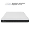 Ver imagem 6 de Colchão na Caixa Embalado a Vácuo Musk Queen Ortopédico 158X198 Espuma D28 Branco/Chumbo G90 - Gran