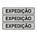 Ver imagem 1 de Combo 10 Placas de Sinalização Expedição 30x7 Acesso - B-517/1 F9e