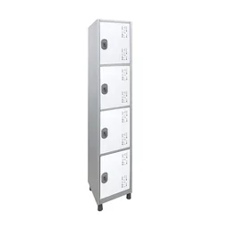 Roupeiro Aço Montável 4 Portas C/trava Locker Cor da Porta:branca - 1