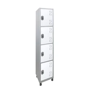 Roupeiro Aço Montável 4 Portas C/trava Locker Cor da Porta:branca