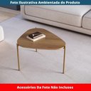 Ver imagem 5 de Mesa de Centro Orgânica Artesano 59 Cm (largura) em Mdp Hanover (mel) e Pés em Aço Dourado