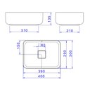 Ver imagem 5 de Cuba de Apoio Deca 40x30 L.13040.94 Retangular Ébano Fosco