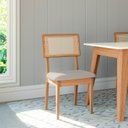 Ver imagem 1 de Kit 2 Cadeiras 100% Mdf Estofadas Freijó/césare Escuro J24 - Dalla Costa