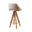 Ver imagem 7 de Banqueta Giratória Estofada com Encosto Nicole