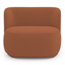 Ver imagem 4 de Namoradeira Decorativa Orgânica Molly 02 Lugares Bouclê Terracota - Desk Design
