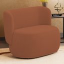 Ver imagem 2 de Namoradeira Decorativa Orgânica Molly 02 Lugares Bouclê Terracota - Desk Design