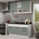 Ver imagem 1 de Cozinha Compacta 150002 Com Armário E Balcão Branco/Cinza