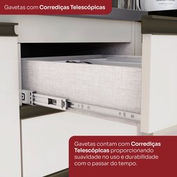 Cozinha Compacta 4 Peças com Aéreo de Vidro Reflecta 100% Mdf - 7