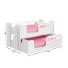 Cama Beliche Infantil Solteiro Montessori Branco - 4