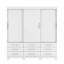 Ver imagem 2 de Guarda-roupa Mdp 3 Portas 9 Gavetas Ideale Max