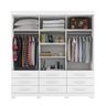 Guarda-roupa Mdp 3 Portas 9 Gavetas Ideale Max - 3