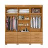 Guarda-roupa Mdp 3 Portas 9 Gavetas Ideale Max - 2