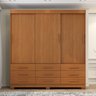 Guarda-roupa Mdp 3 Portas 9 Gavetas Ideale Max - 1