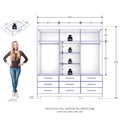 Ver imagem 4 de Guarda-roupa Mdp 3 Portas 9 Gavetas Ideale Max